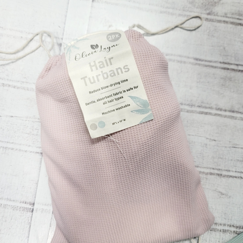 Olivia Layne Pink Hair Turbans